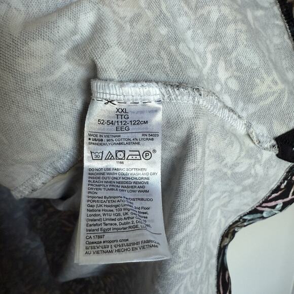 Banana Republic Men Polo Top XXL Performance Golfing Floral Camp Colorful Luxury - Picture 4 of 5